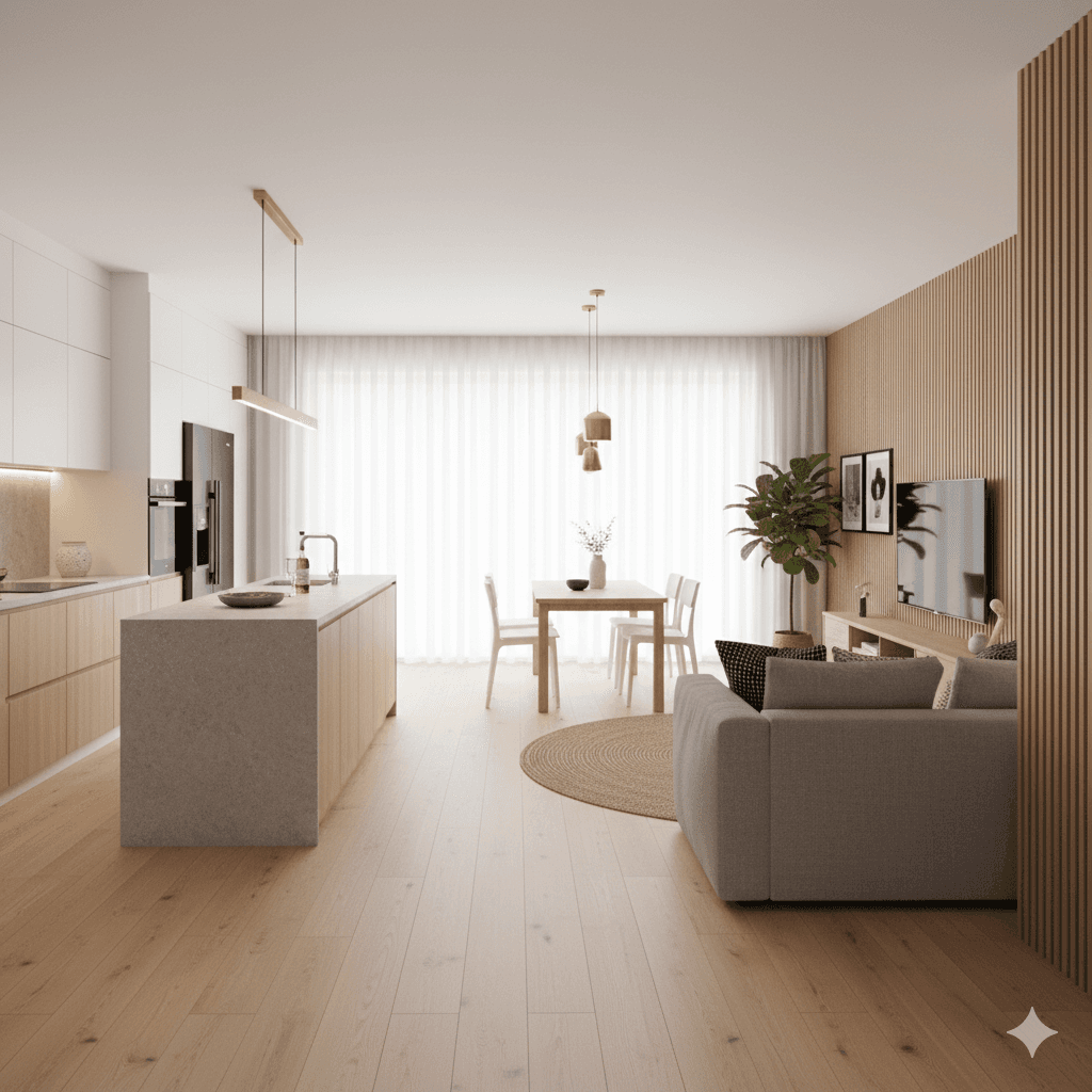 🏡 Ako zladiť kuchyňu, obývačku a jedáleň do jedného harmonického celku